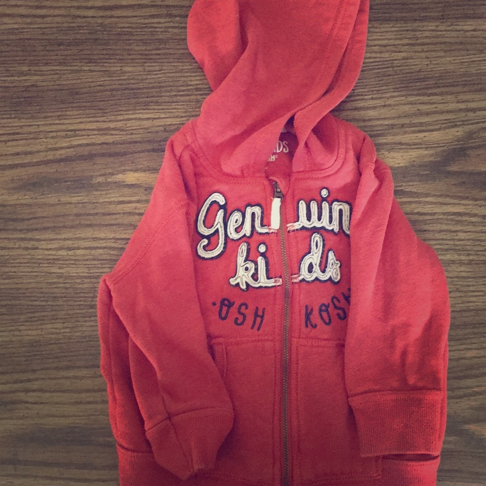 18 Month “Genuine Kids” Oshkosh Zip Up Sweatshirt